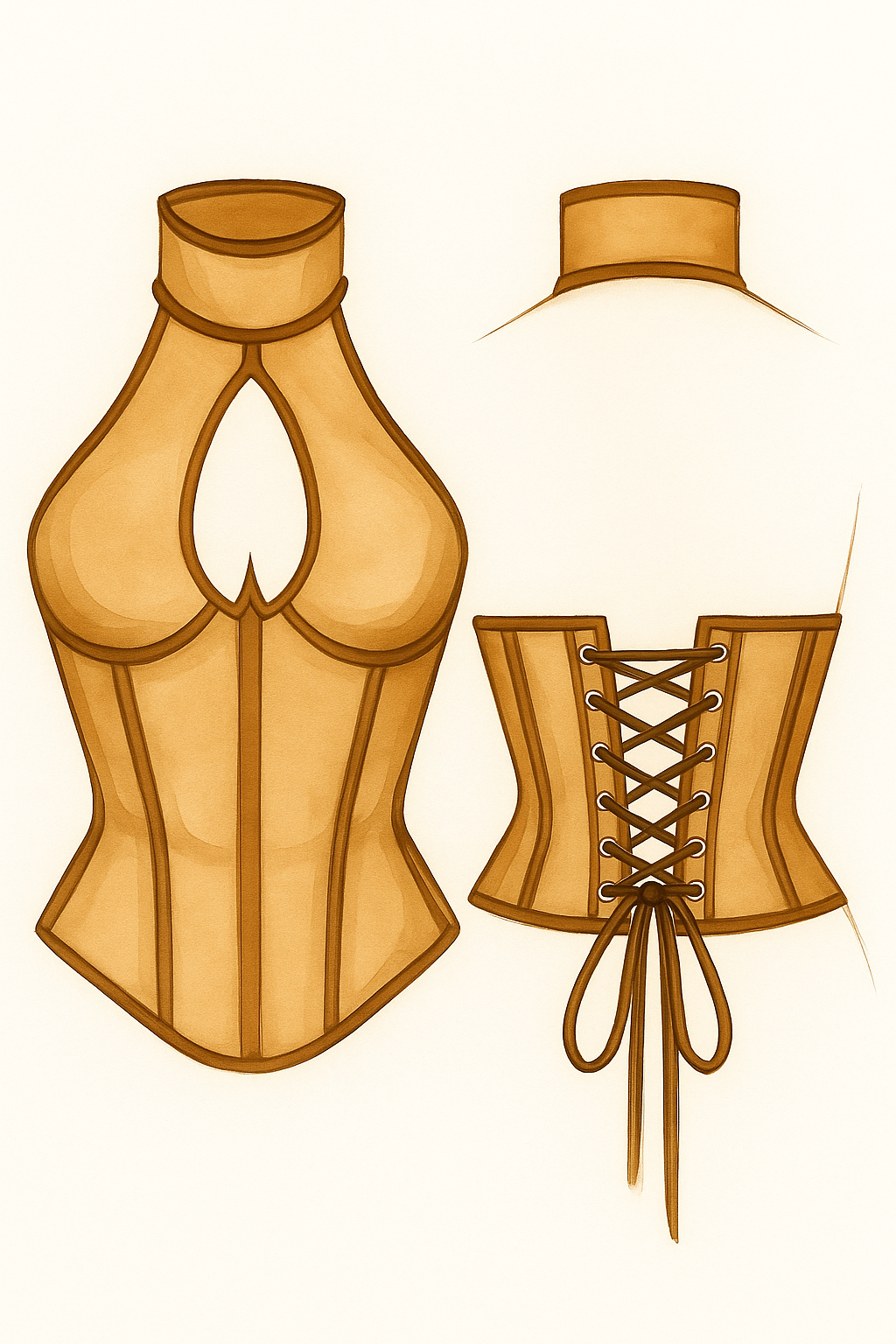 Lizzy Halter Corset – Digital Sewing Pattern